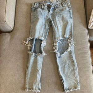 One Teaspoon cropped jeans